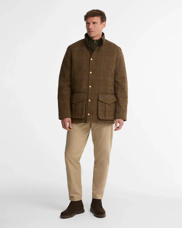 Hereford Tweed Wool Jacket Moss Green