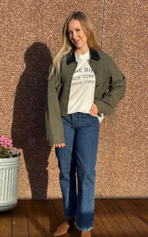 Ivan Long Sleeve Melrose Stencil Ivory