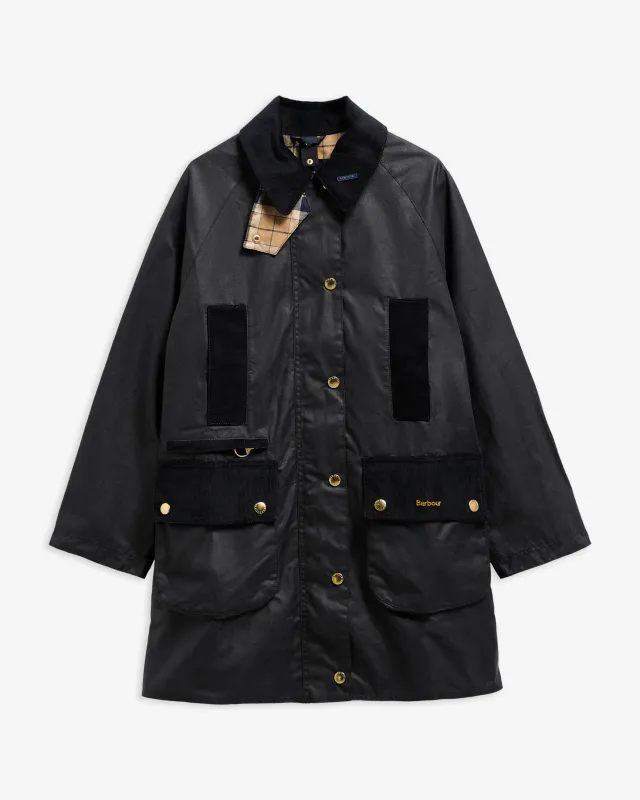 Beaufort Waxed Jacket Icons Navy 