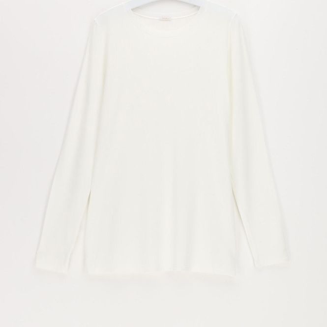 Hovedbilde Modal Round Neck LS Ivory 
