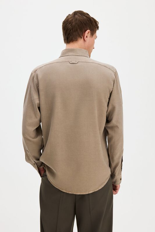Zack Shirt Stone Taupe