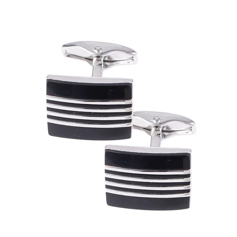 CUFFLINKS Silver Black Onyx