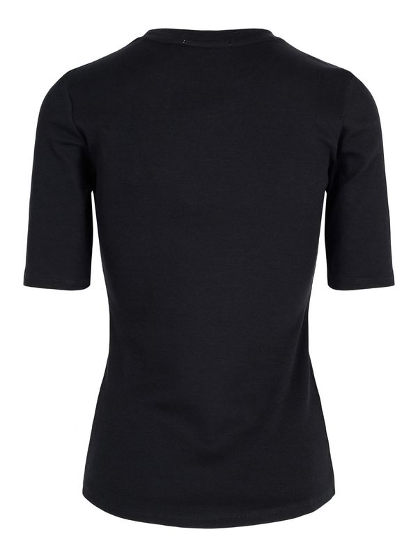 Half Sleeve Roundneck Tee Black
