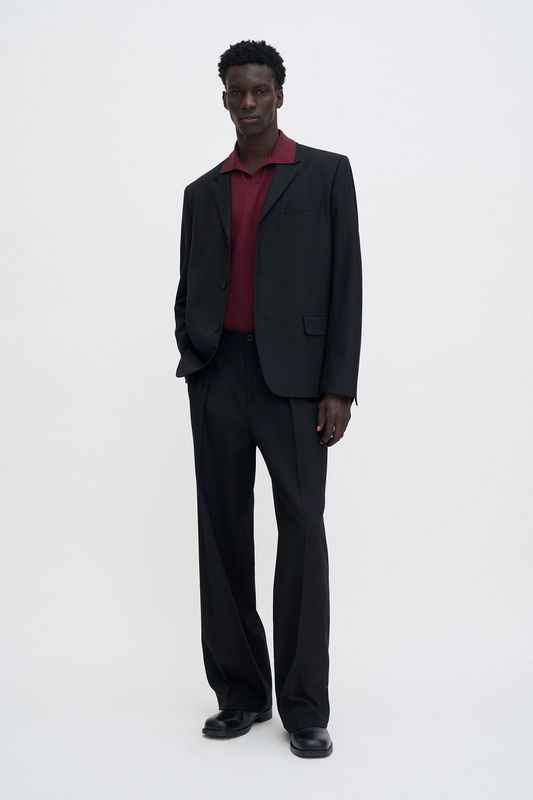 Stretch Polo T-shirt Burgundy