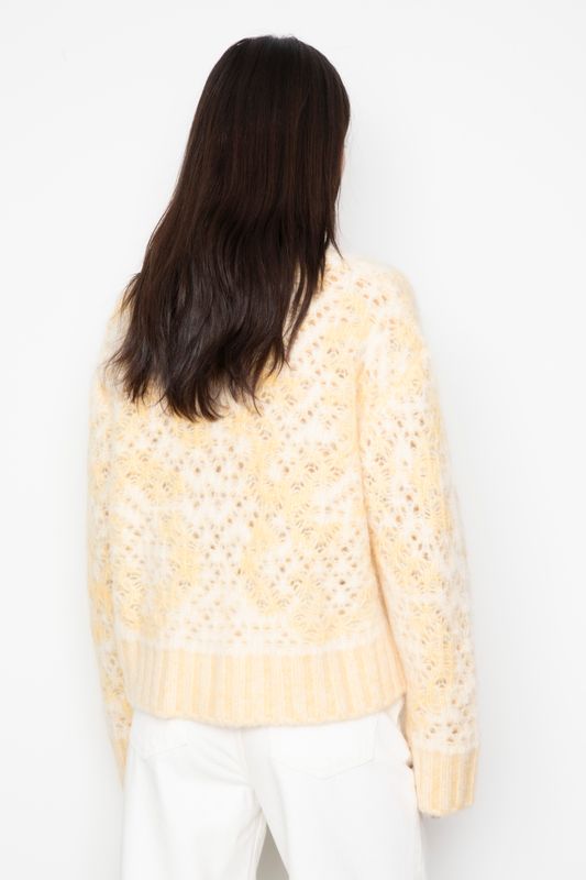 BRIANA Zip Knit Light Yellow