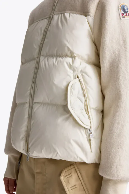 SABOGA Hybrid Jacket Warm Ivory