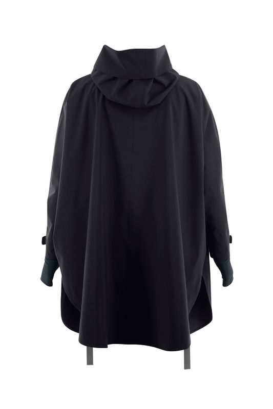 BERGEN PONCHO Black