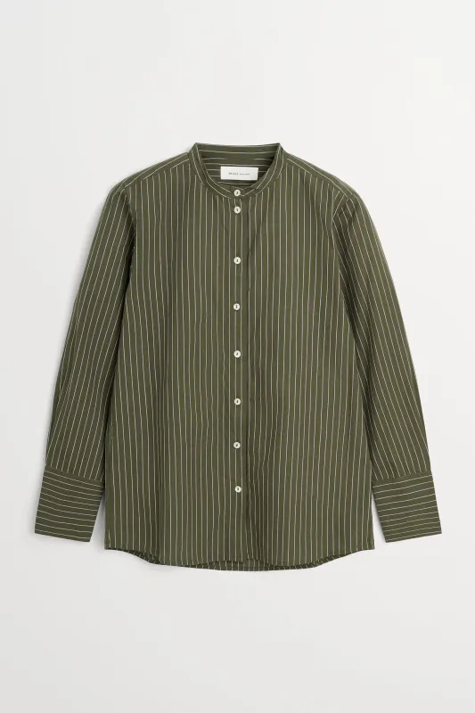 Scot Shirt Green White Stripe