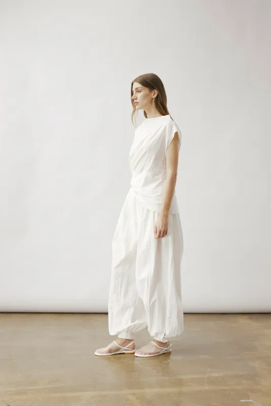 EOS Balloon Trousers White