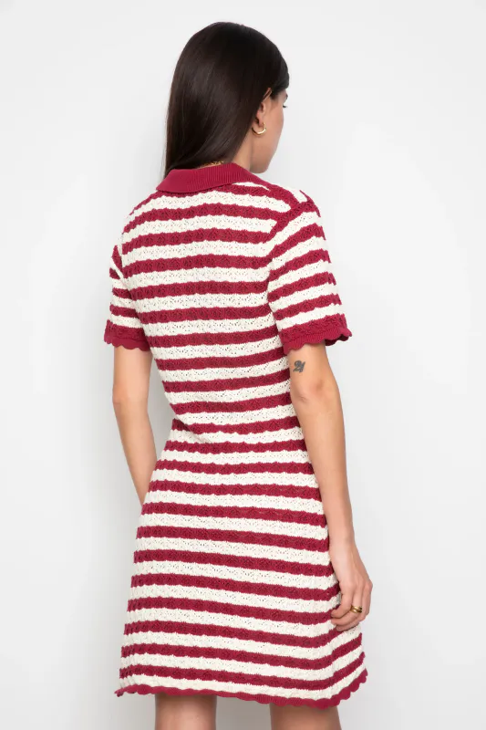EMERY Dress Stripe Berry