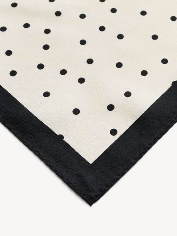 POULA Silk Scarf Black