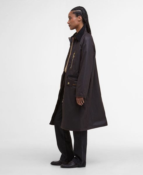 Hovedbilde Long Evette Wax Jacket Rustic