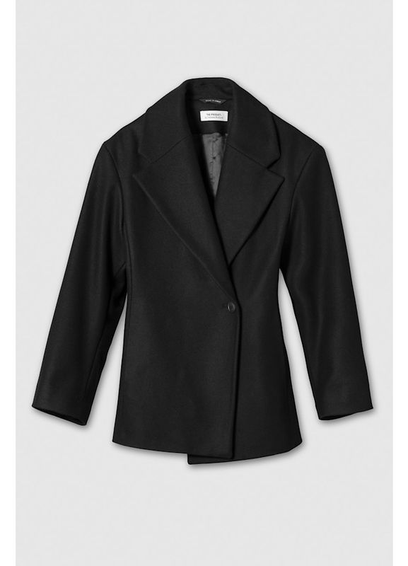 WMN Wool Jacket Short Black 
