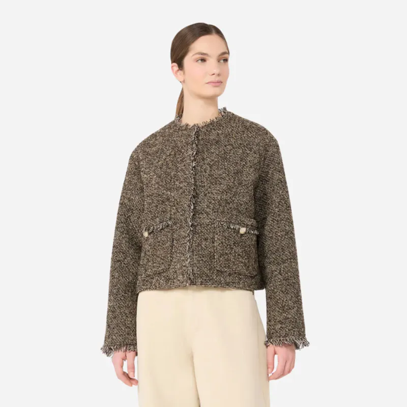 VENTO Jacket Brown Tweed