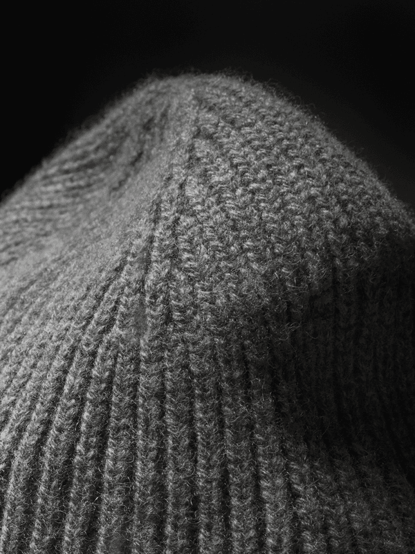 Oslo Beanie Cashmere Wool Rime Grey 