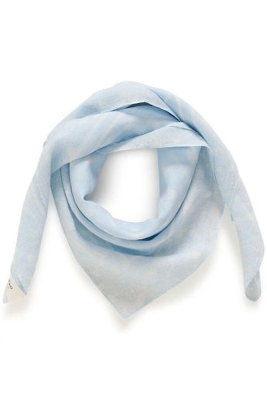 PhiPW Scarf Fragile Print Heather Blue