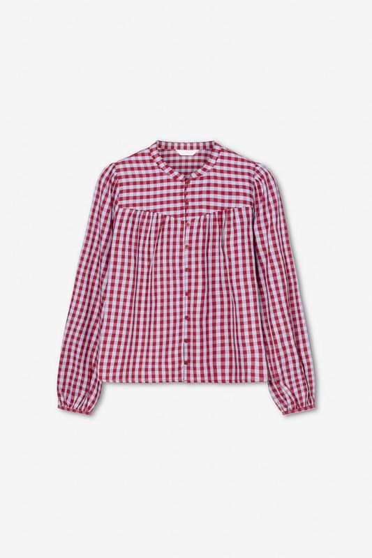 BELLIER Blouse Red Check