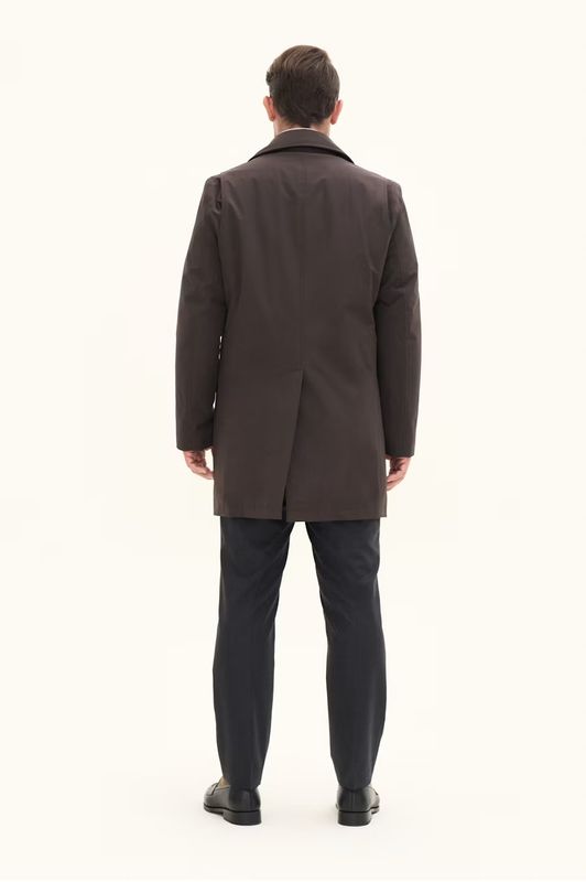 ZIPPED Padded Car Coat Terra Brown