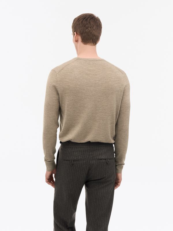 CONNOR RWS Merino Sweater Grey Beige Melange 