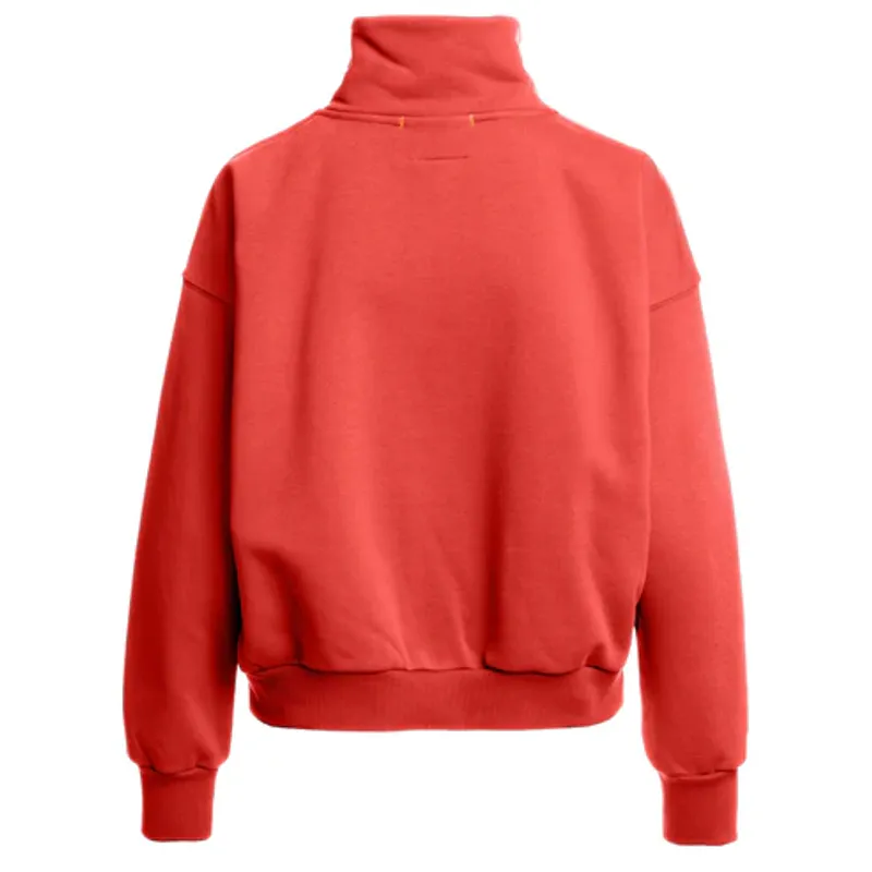 ZENDAYA Zip Sweat Cherry Red