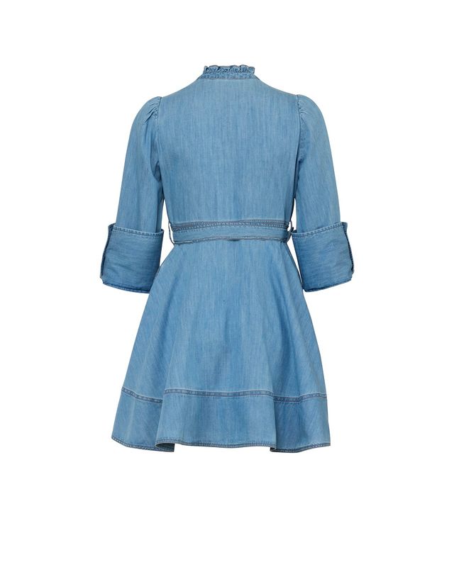Denim Mini Dress Light Blue