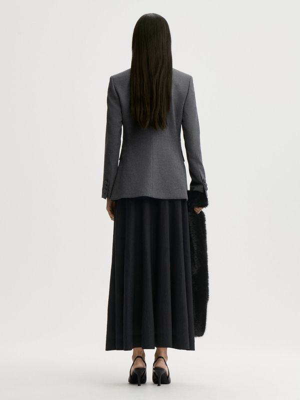 CLAYE Single Breasted Blazer Dark Grey Melange