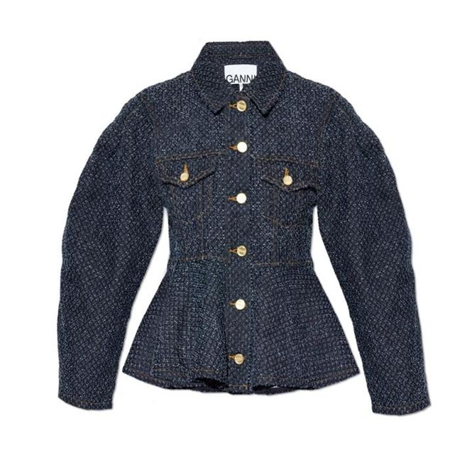Hovedbilde Tweed Denim Peplum Blouse ...