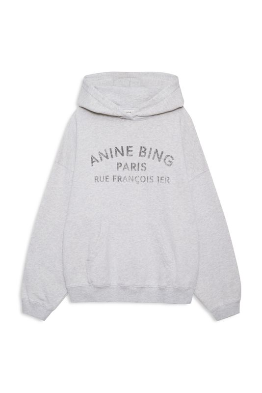HARVEY Sweatshirt Paris Stencil Heather Grey