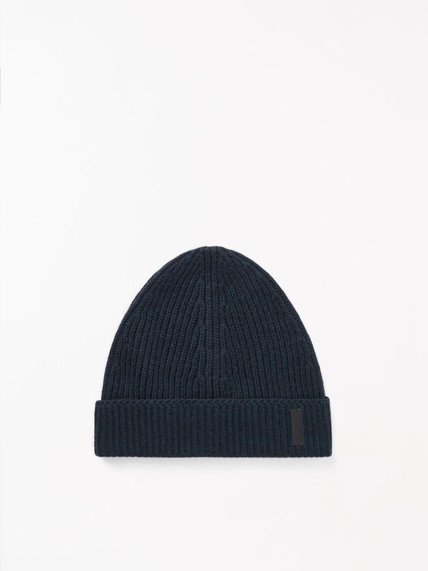Ferven Oversized Wool Beanie Dark Blue 