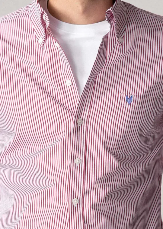 Poplin Striped Red Stripe