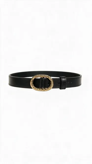 Hovedbilde LIQUA Leather Belt Black 