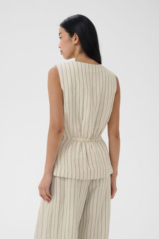 BintaPW Vest Black Stripe