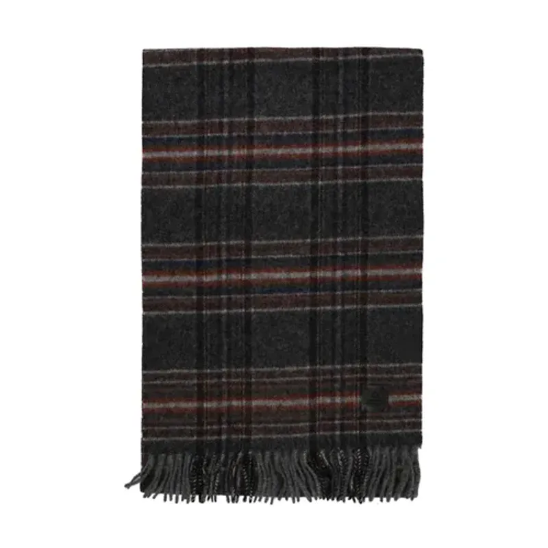 CLASSIC Woven Check Scarf Grey 