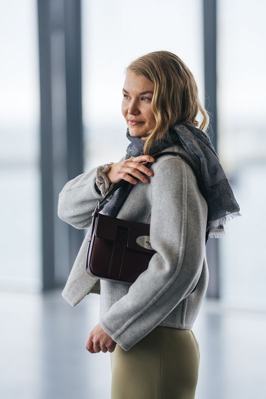 TAMARA Square 140x140 Grey Cotton