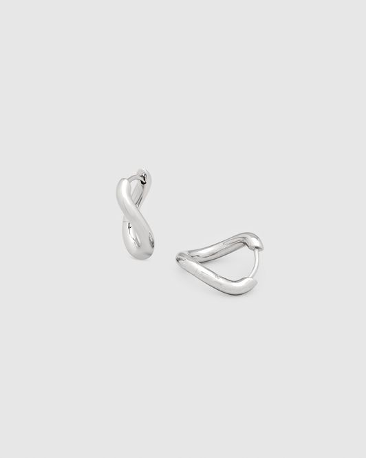 Hovedbilde River Hoops Medium Silver 