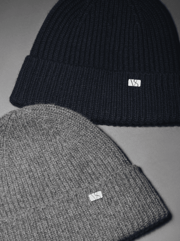 Oslo Beanie Cashmere Wool Rime Grey 