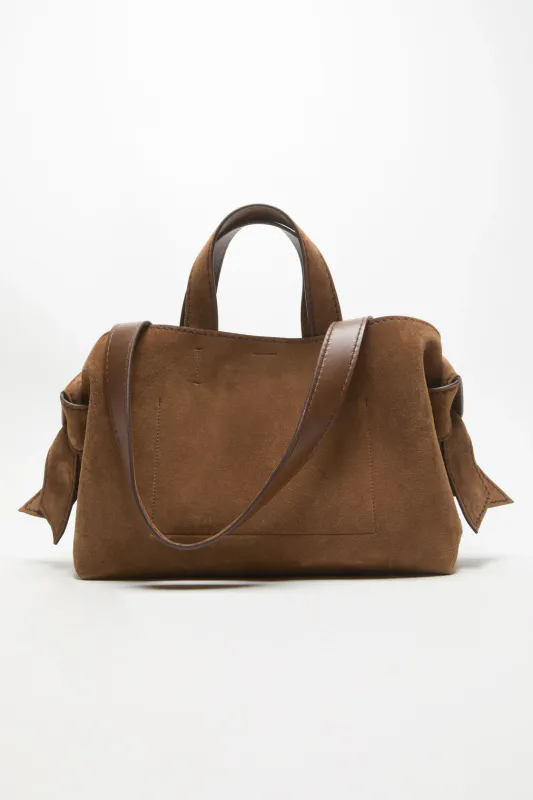 MUSUBI Suede Tote Cognac Brown 