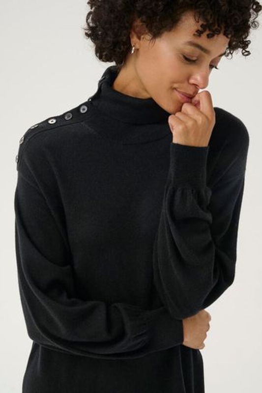 SINETTE Dress Wool Black 