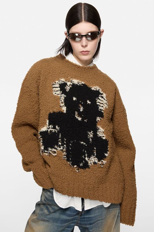 CREWNECK Sweater Khaki Beige