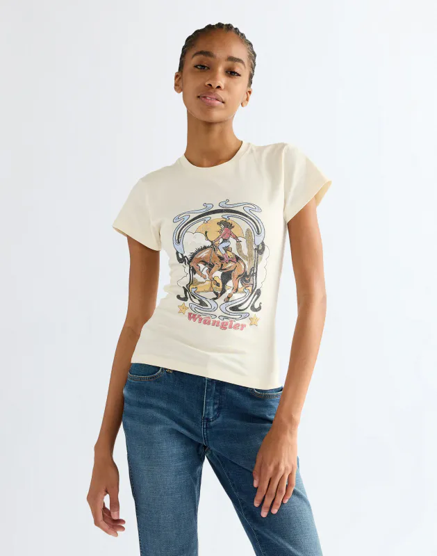 Shrunken Band Tee Egret 