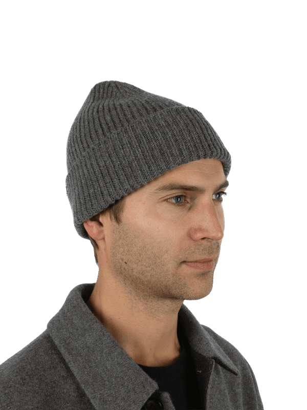 Oslo Beanie Cashmere Wool Rime Grey 