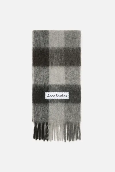 Hovedbilde MOHAIR CHECKED SCARF Dark ...