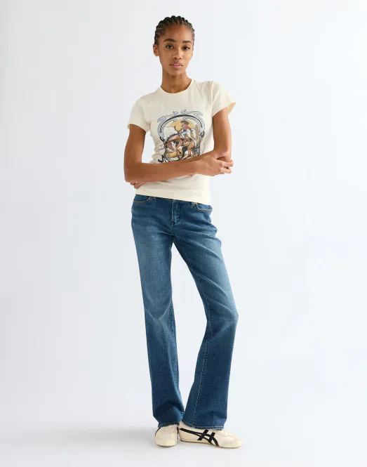 Hovedbilde Shrunken Band Tee Egret 