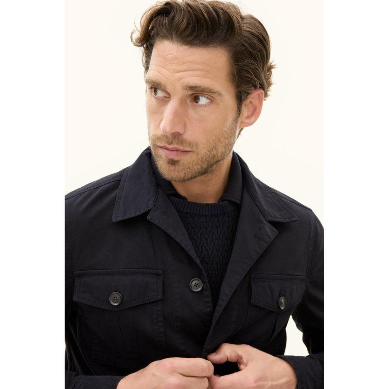 Safari Shirt Jacket Navy