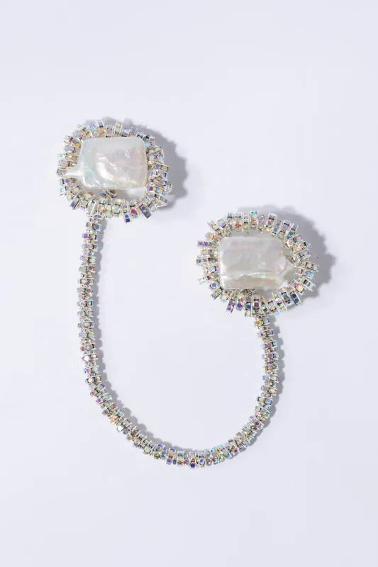 Silencio Chained Brooch Silver