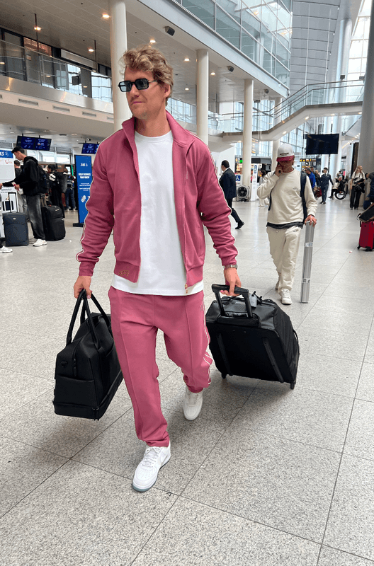 Track Pants NYC Maroon