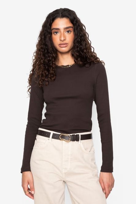 Hovedbilde Petronella Rib Boatneck Dark ...