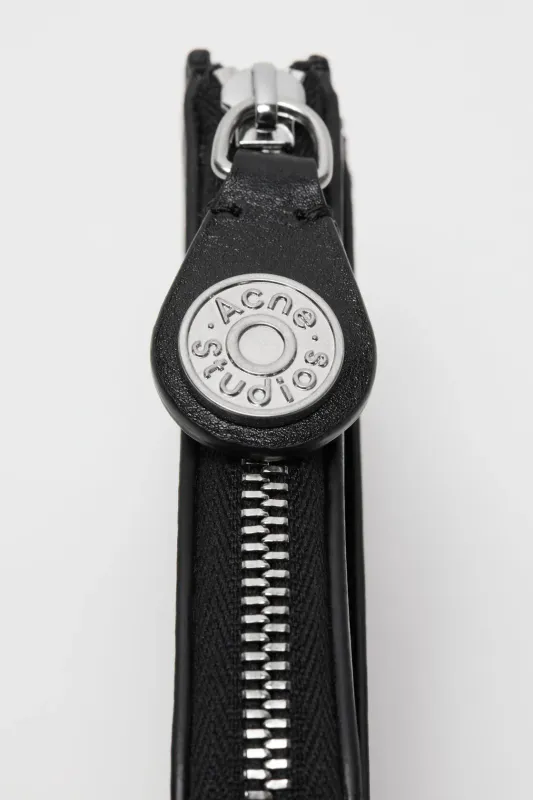 COMPACT Zip Wallet Black