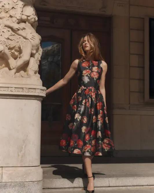 Hovedbilde Taffeta Midi Dress Poppy