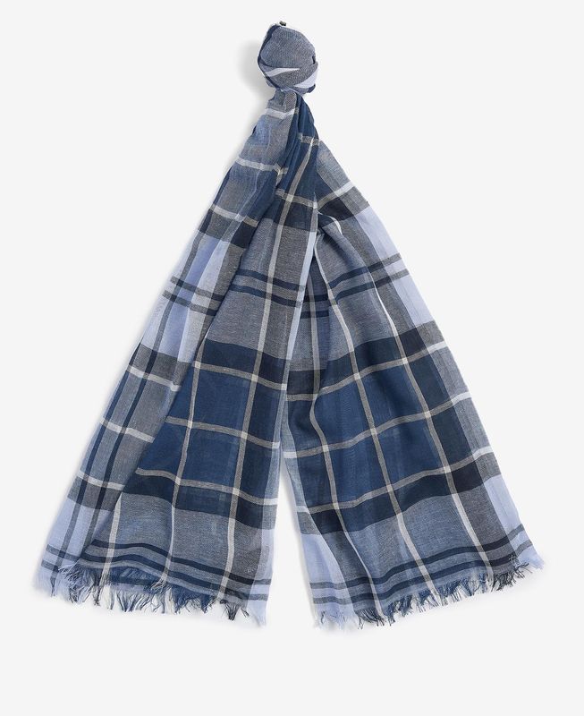 Welton Tartan Scarf Berwick Blue Tartan